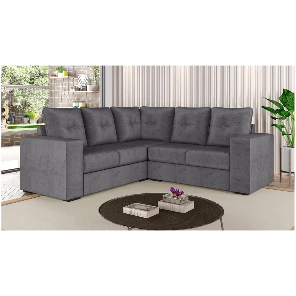 Sofá de Canto 3x2 Lugares Athena Masterflex baianao
