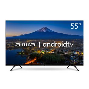 Smart TV 55” Android 4K Borda Ultrafina Dolby Vision HDR10 Aiwa - Bivolt