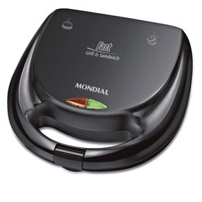 Sanduicheira/Grill Mondial Fast Grill S-12 750W Preto - 110V